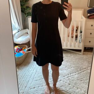 J. CREW S Black T-shirt Dress